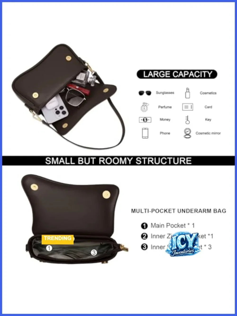 Women's Small Hobo Handbag Faux Leather Crossbody Purse with Detachable Straps